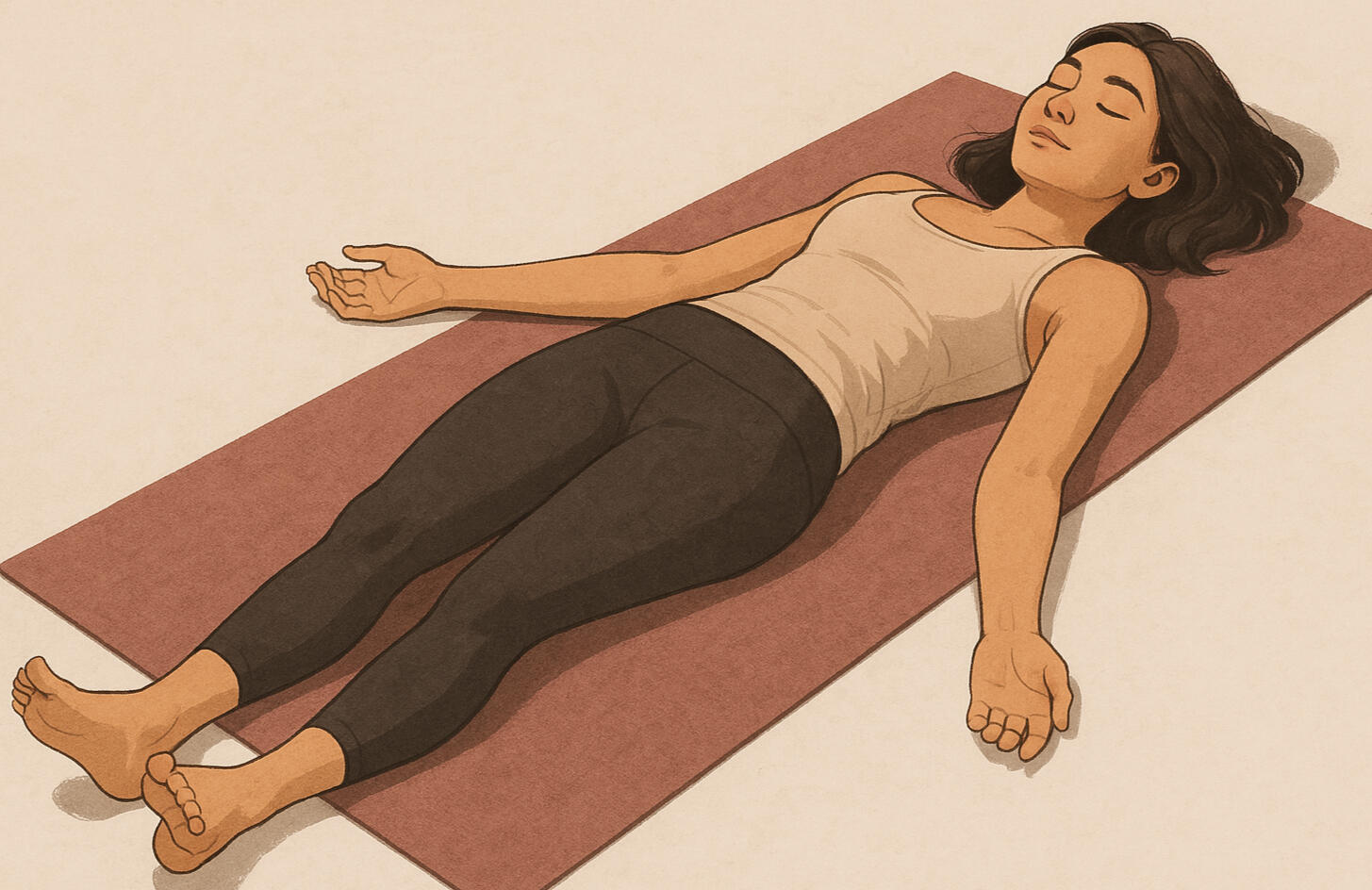 Yoga Nidra - shavasana Ripples in pond